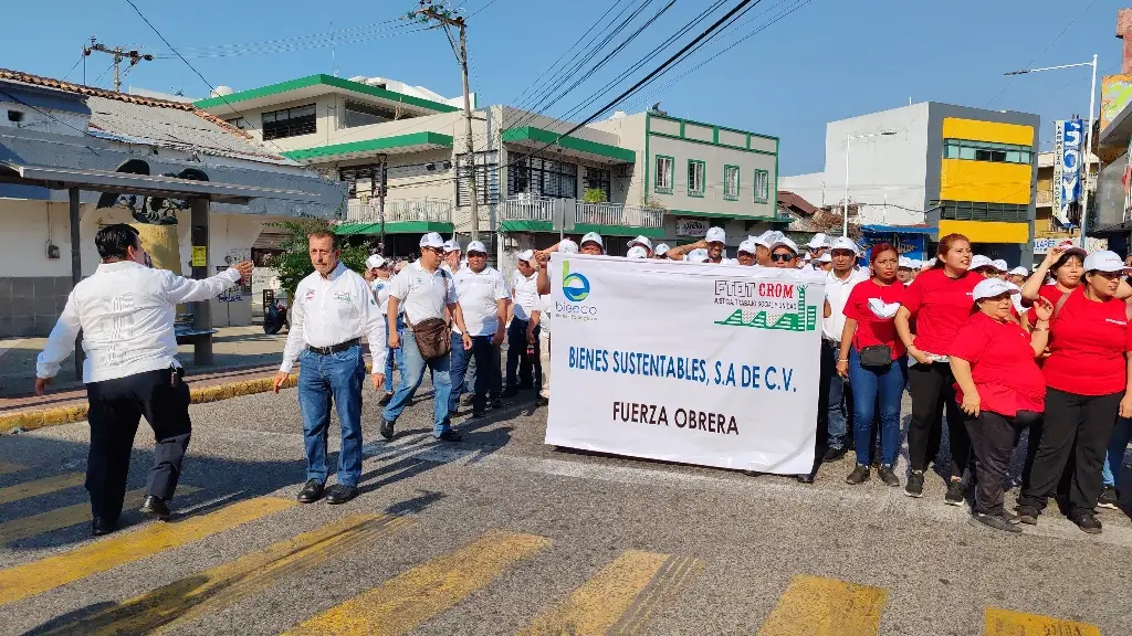 Ftot destaca estabilidad laboral en Tabasco durante marcha por el Día del Trabajo