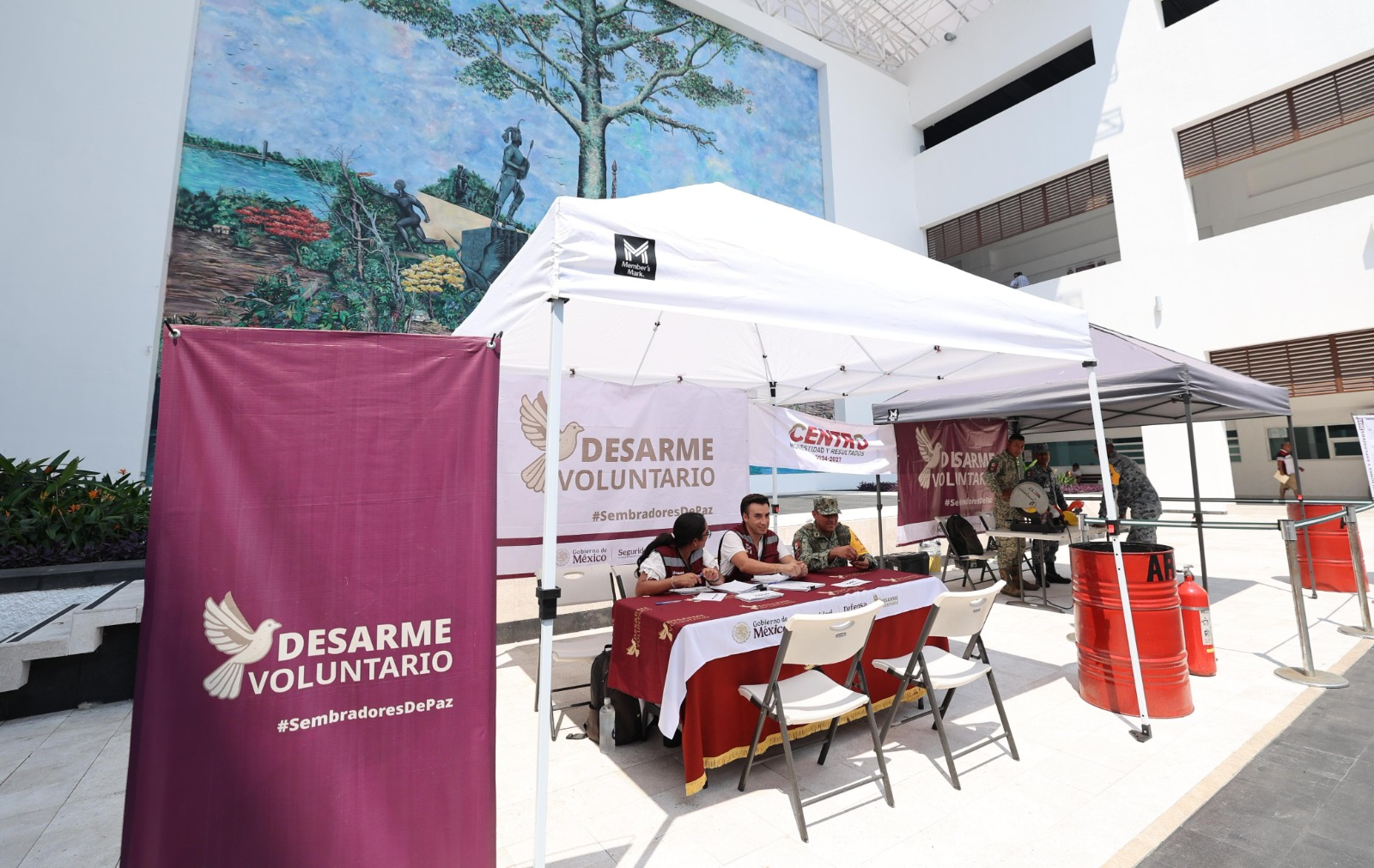 Inicia campaña de desarme voluntario en Centro; buscan retirar armas de los hogares