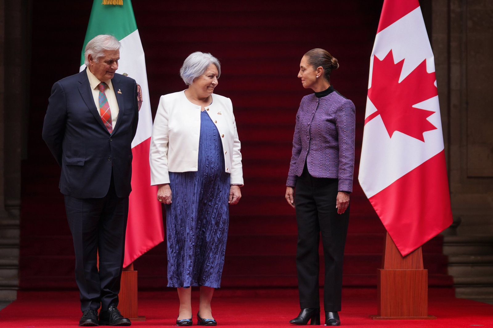 Presidenta Claudia Sheinbaum sostiene reunión con la gobernadora general de Canadá