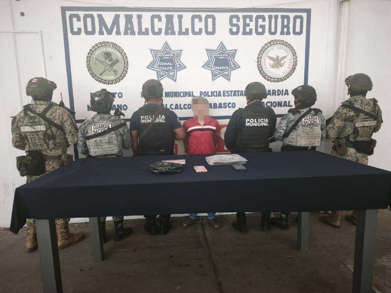  Aseguran en Tecolutilla a “El Beto” y/o “Chita”, presunto narcomenudista