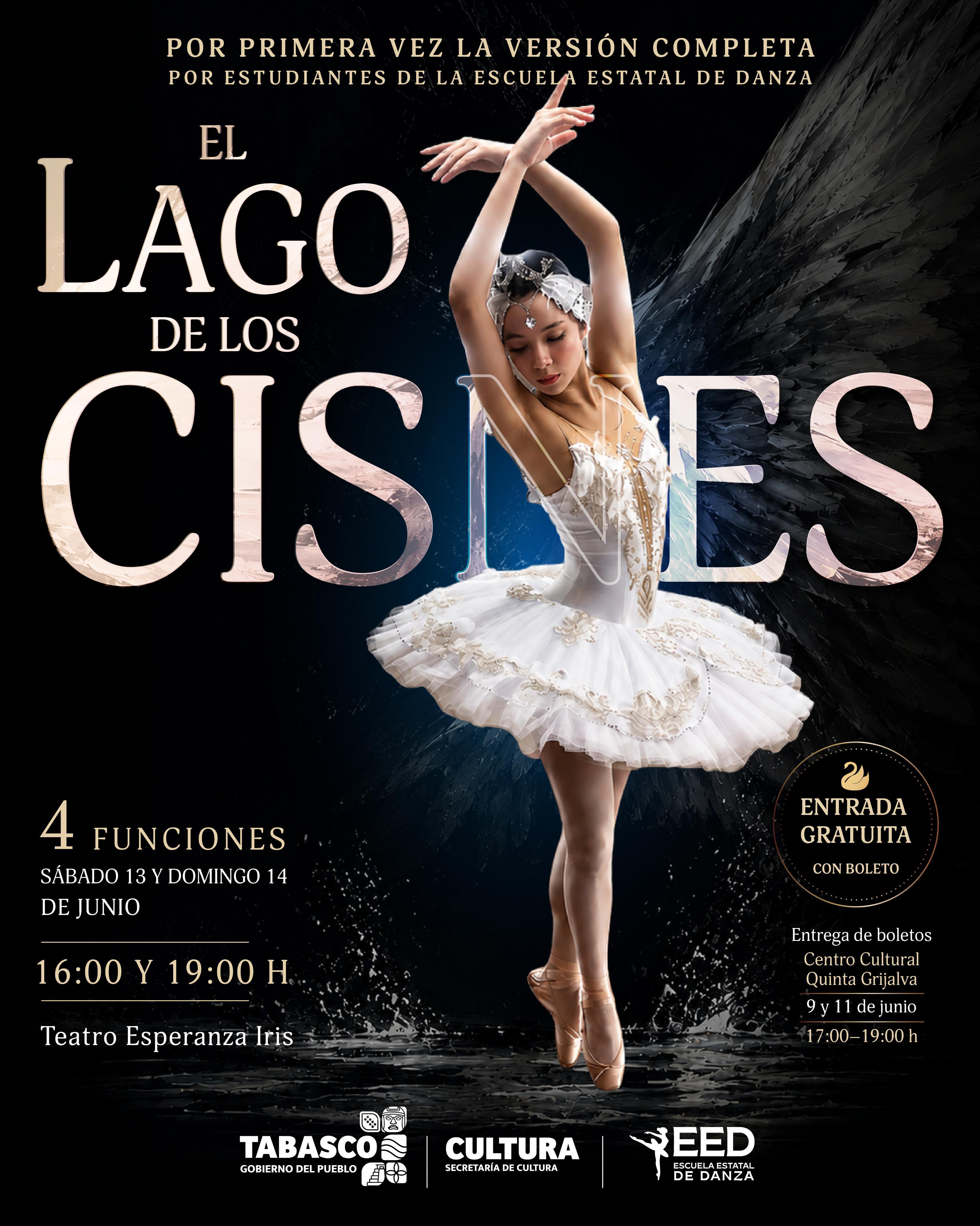 La Escuela Estatal de Danza presentará “El Lago de los Cisnes” en el Teatro Esperanza Iris