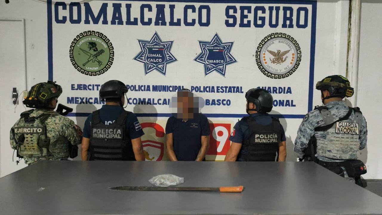Agarran en Tecolutilla a “El Cachi” con presunta marihuana