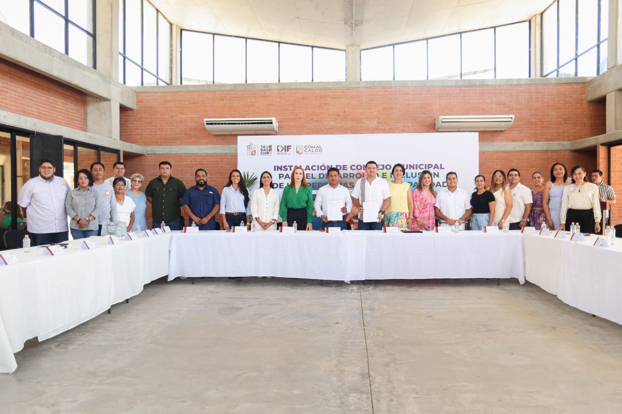 Por primera vez en la historia de Tabasco se instala Consejo en materia de discapacidad; fue en Comalcalco