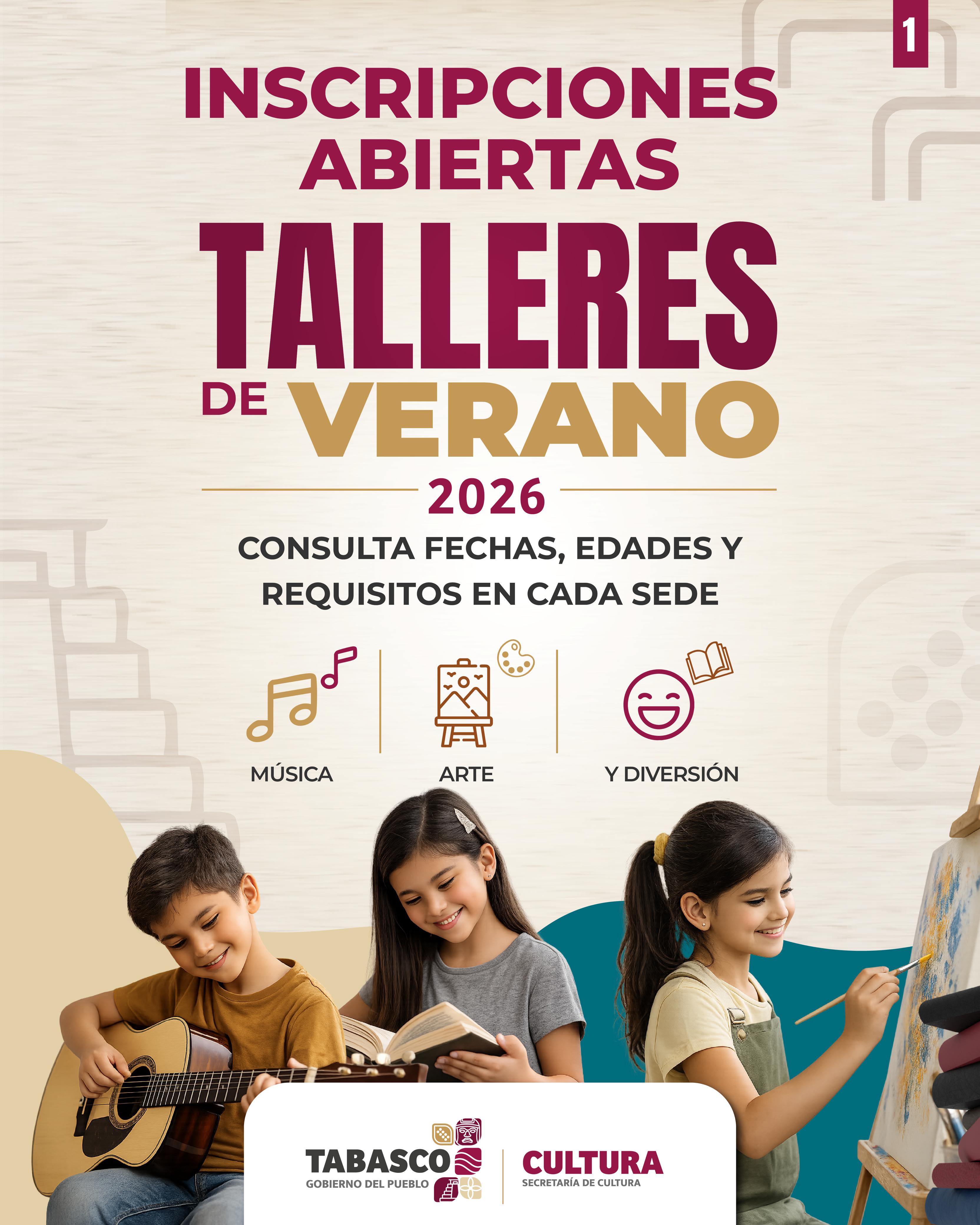 Abren inscripciones para los Talleres de Verano 2026 en museos, bibliotecas, galerías y centros culturales