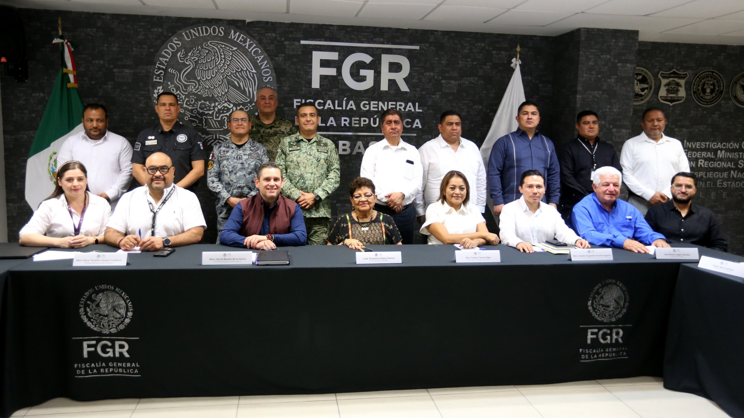 Fiscalía General de la República y Gabinete de Seguridad de Tabasco revisan acciones conjuntas