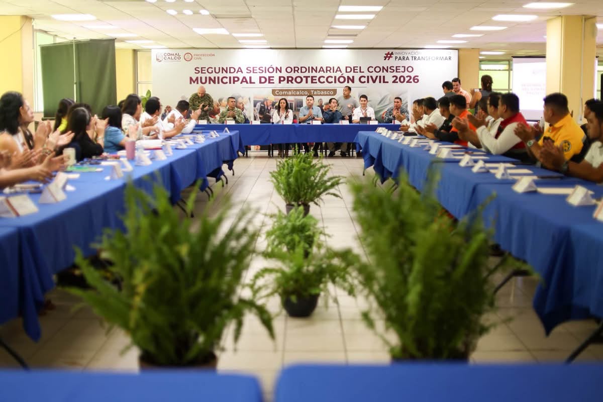 El presidente municipal Ovidio Peralta Suárez encabezó la Segunda Sesión Ordinaria del Consejo Municipal de Protección Civil 2026