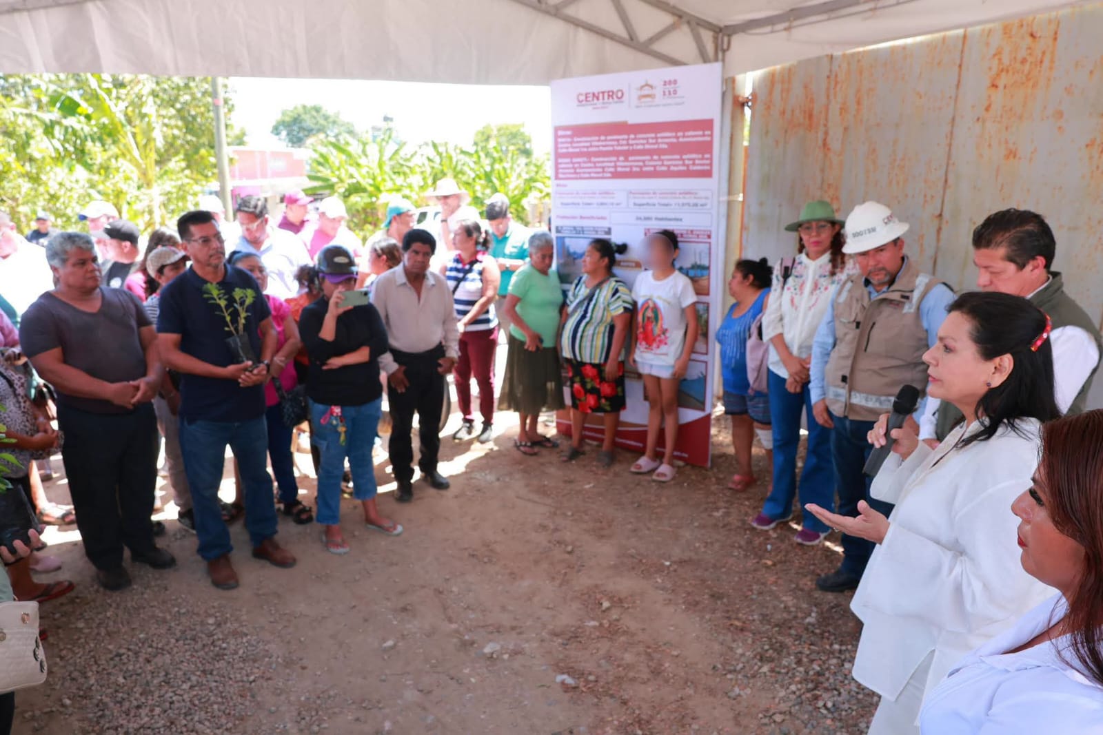 Entrega Yolanda Osuna obras de pavimentación y agua potable en Gaviotas Sur, Sector Armenia