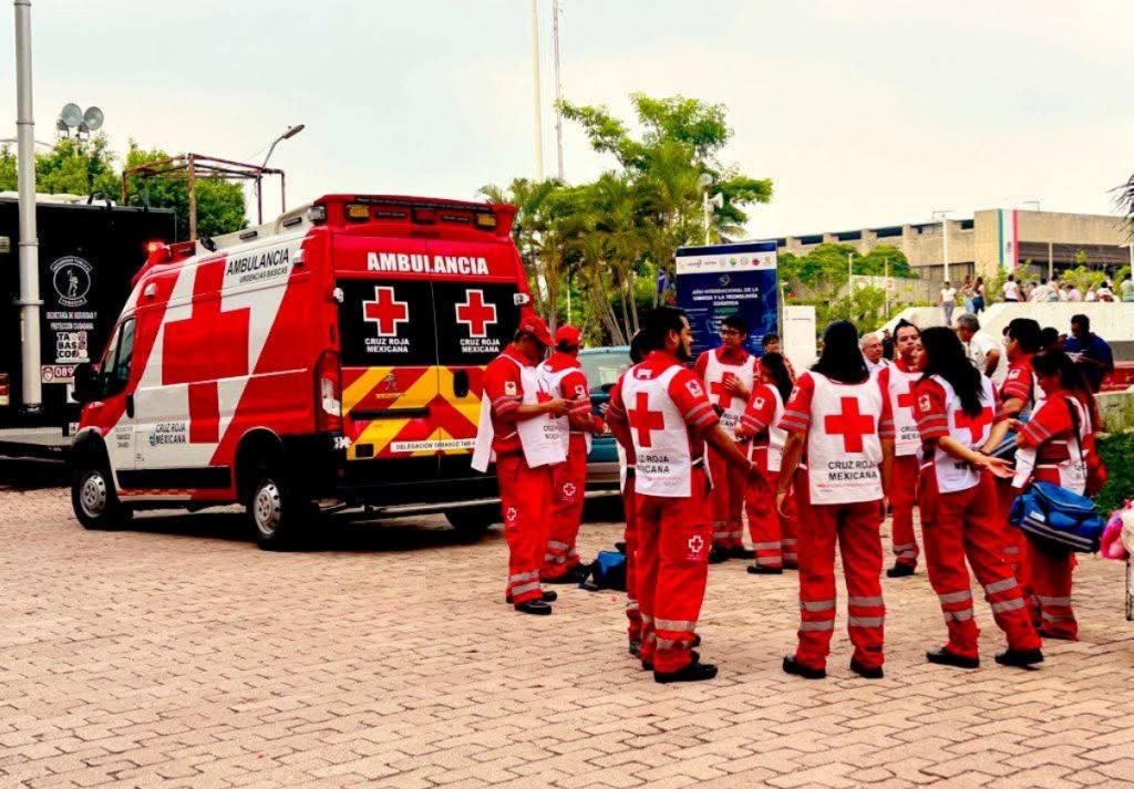Aumentan atenciones de Cruz Roja por baleados, apuñalados y macheteados en Tabasco; accidentes en moto siguen a la alza 