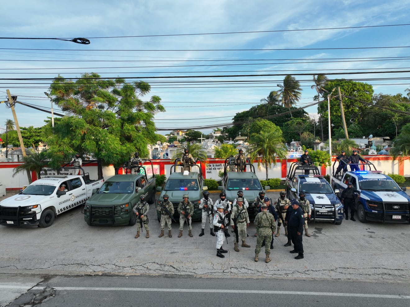 Gobernador: autoridades federales y estatales coordinan acciones de seguridad en Paraíso
