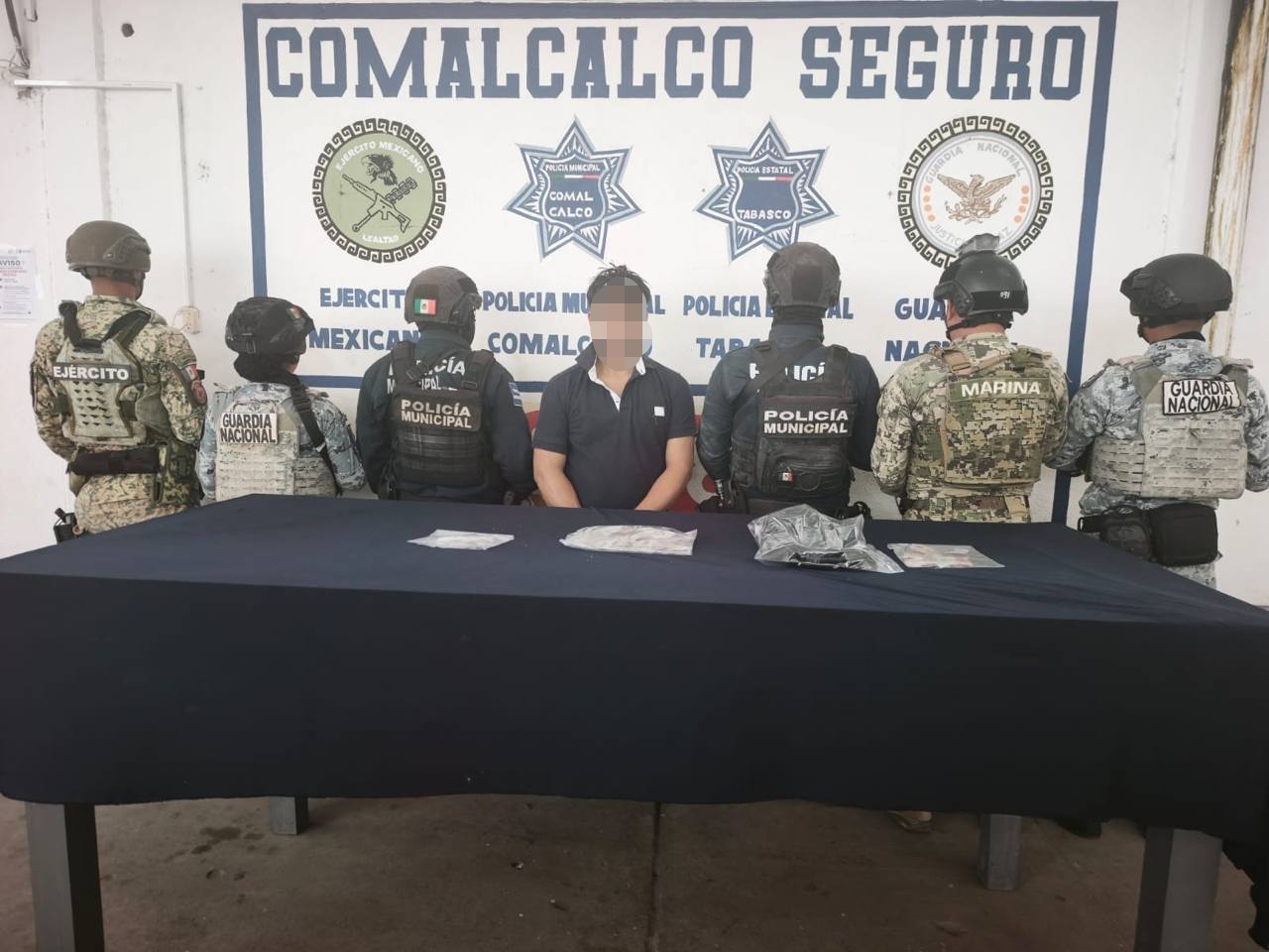 Detienen a “El Licho” en Comalcalco con marihuana y “cristal”