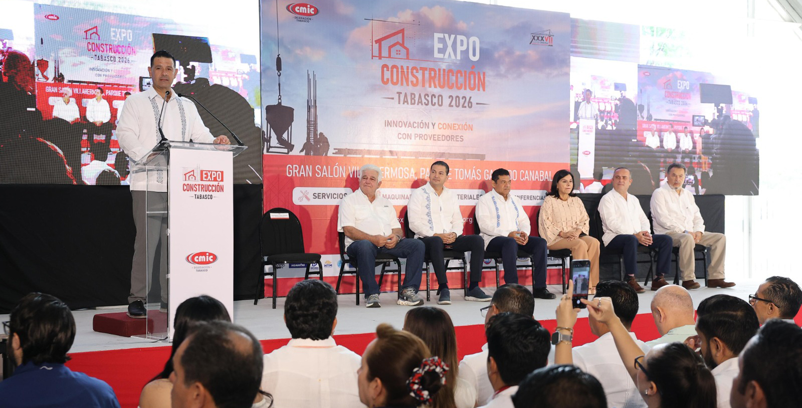 Inaugura Javier May la 3ra. Expo Construcción Tabasco 2026 y destaca la importancia del sector de la construcción en el estado