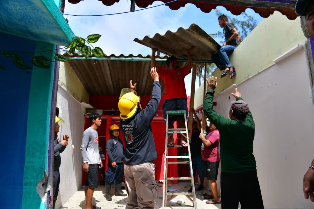 Frente Frío No. 2 deja 1,457 afectados y 229 viviendas dañadas en Tabasco.